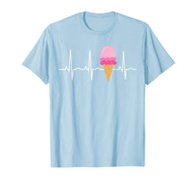 Load image into Gallery viewer, Ice Cream Shirt for Girls &amp; Women - Ice Cream Cone Heartbeat
