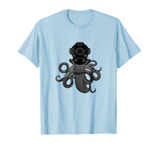 Load image into Gallery viewer, Deep Sea Octopus Scuba Diver Diving T-shirt
