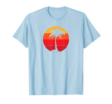Load image into Gallery viewer, Pacific Ocean Beach Palm Tree Sun Retro Vintage T-Shirt
