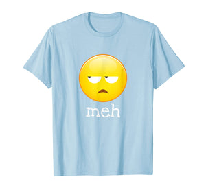 Meh Bored Emoji Face T-Shirt