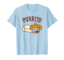 Load image into Gallery viewer, Cat T-Shirt: Mexican PURRITO - Mustache &amp; Sombrero
