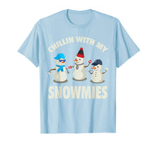 Load image into Gallery viewer, Chillin With My Snowmies Shirt - Funny Christmas Snowman Tee
