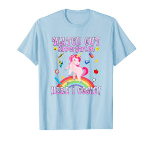 Kindergarten Shirt Watch Out Kindergarten Grade Here I Come