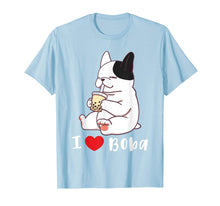 Load image into Gallery viewer, French Bulldog I Love Boba Bubble Milk Tea Dog Cute T-Shirt
