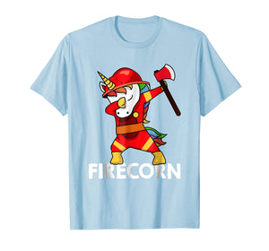 Firefighter Dabbing Unicorn T-shirt Funny Firecorn Dab
