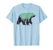 Load image into Gallery viewer, Bear Camping, Nature and Hiking T-Shirt with Forest
