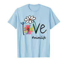 Load image into Gallery viewer, Woman Mom Love Mimi life #mimilife Heart Floral Gift T-Shirt
