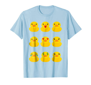 Cute Yellow Ducklings Emoji T-Shirt