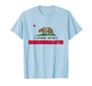 California State Flag TShirt Distressed CA Flags Gift Tee T-Shirt