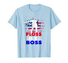 Load image into Gallery viewer, Floss Like a Boss Shirt, 4th of July Red White And Blue Tee
