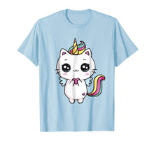 Load image into Gallery viewer, Caticorn Meowgical Rainbow T-shirt Cat Kittycorn Unicorn Tee
