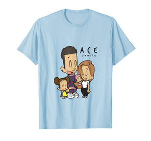 Ace cartoon family t shirt , merch for kids , girl , women .