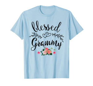 Blessed Grammy Shirt Grandma with floral Mother's Day T-Shirt