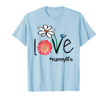Load image into Gallery viewer, Mom Love Nanny Life #Mimilife Heart Floral Gift T-Shirt
