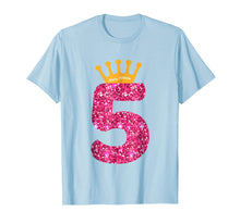 Load image into Gallery viewer, Happy Birthday Shirt, Girls 5th Party 5 Years Old Bday
