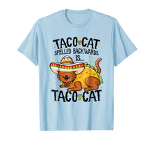 Load image into Gallery viewer, Cute Cat Tshirt, Tacocat Spelled Backwards is Taco Cat Shirt
