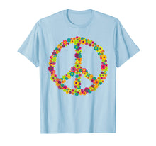 Load image into Gallery viewer, Peace Sign TShirt Love flower Retro Gift 50s 60s 70s 80s 90s
