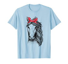 Load image into Gallery viewer, Horse Bandana T Shirt for Horseback Riding Horse Lover
