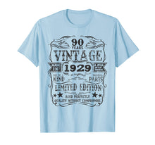 Load image into Gallery viewer, Made In 1929 90 Years Old Vintage 90th Birthday Gift T-Shirt
