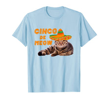 Load image into Gallery viewer, Mens Cinco De Meow T-Shirt Funny Cat Cinco De Mayo
