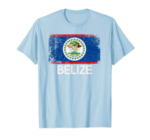 Belizean Flag T-Shirt | Vintage Made In Belize Gift