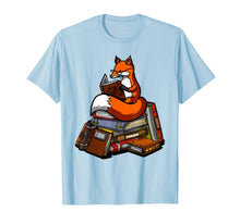 Load image into Gallery viewer, Fox Book Reading Nerd Animal Librarian Girls Kids T-Shirt
