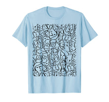 Load image into Gallery viewer, Elios Shirt Faces in Black Ink Hand Drawn Art

