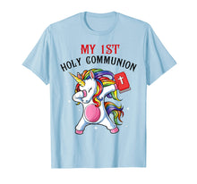 Load image into Gallery viewer, My 1st Holy Communion Unicorn Dabbing Tshirt Gift Boy Girl
