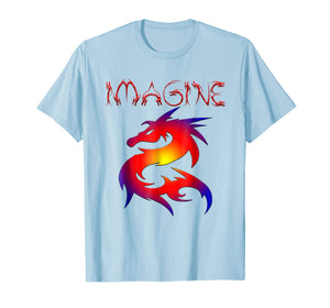 IMAGINE Fantasy Dragon Style T-shirt Great For Gift