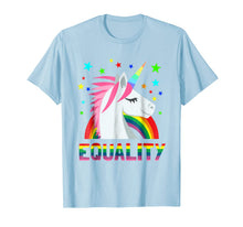 Load image into Gallery viewer, Equality Rainbow Flag Shirt Unicorn LGBT Gay Pride T-Shirt
