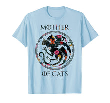 Load image into Gallery viewer, Mother of Cats Floral Tshirt - Funny Cat Lover Tee Shirt
