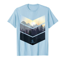 Load image into Gallery viewer, Chevron Herringbone Style Mountain Bike Nature Lover Tee
