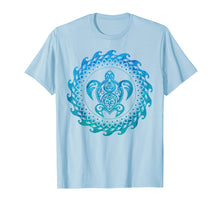 Load image into Gallery viewer, Sea Turtle Hawaii Ocean Blue Tribal Hawaiian Gift T-Shirt
