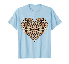 Load image into Gallery viewer, Cool Cheetah Leopard Heart t-shirt Animal Print Love Symbol
