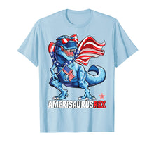 Load image into Gallery viewer, Dinosaur 4th of July T shirt Kids Boys Men Amerisaurus T Rex
