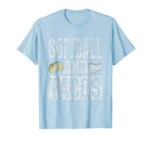 Load image into Gallery viewer, Softball and Tacos Funny Taco Distressed T-Shirt

