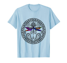 Load image into Gallery viewer, Dragonfly Mystical Multicolor Spiritual Mandala - T-Shirt
