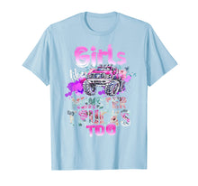 Load image into Gallery viewer, Girls Like Monster Trucks Too Awesome Truck Gift T-Shirt
