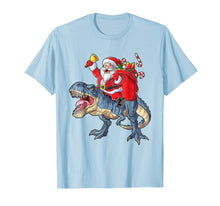 Load image into Gallery viewer, Dinosaur Christmas Shirt Boys Santa T rex Kids Xmas Gifts
