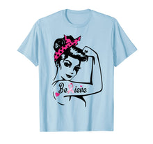 Load image into Gallery viewer, Breast Cancer Warrior TShirt Awareness Tee Support Believe T-Shirt
