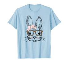 Load image into Gallery viewer, Cute Bunny Face Shirt Leopard Print Glasses EASTER Gift T-Shirt-67333
