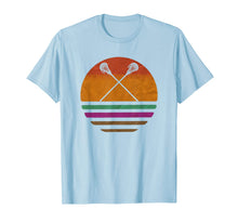 Load image into Gallery viewer, Vintage Retro Lacrosse Player Silhouette Sun Gift T-Shirt
