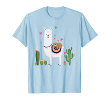 Load image into Gallery viewer, Sloth Riding Llama Heart Tshirt Funny Valentines Day Gift T-Shirt-818410
