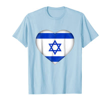 Load image into Gallery viewer, I Love Israel T-Shirt | Israeli Flag Heart Outfit-1200028
