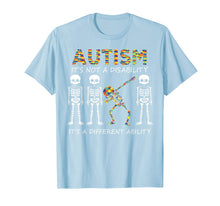 Load image into Gallery viewer, Autism it's a different ability Funny Dabbing skeleton Gift T-Shirt
