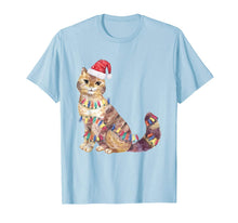 Load image into Gallery viewer, Santa Cat Christmas Lights Cat Lover Gift Cat Christmas Gift T-Shirt
