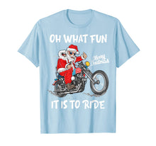 Load image into Gallery viewer, Biker Santa Motorcycle Fan Merry Christmas Xmas Holidays T-Shirt
