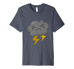 Angry Cloud with Lightning Thunderstorm Weather T-Shirt