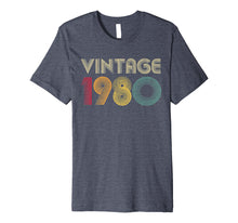 Load image into Gallery viewer, 1980 40th Birthday T Shirt Gift Vintage Classic Men Women
