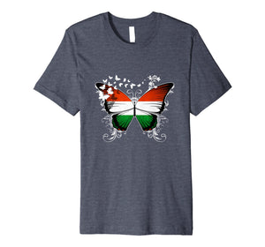 Hungary Flag shirt Hungarian Flag Butterfly